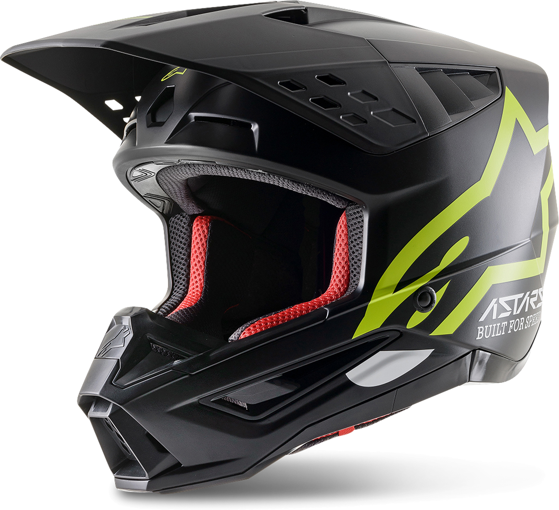 Alpinestars Casco de Cross  SM5 Compass Negro-Amarillo