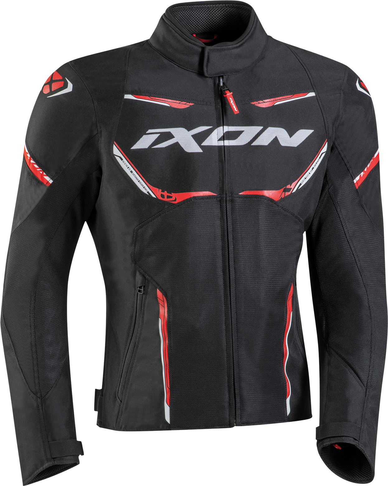 Ixon Chaqueta de Moto  Striker Air WP Negro-Rojo-Blanco