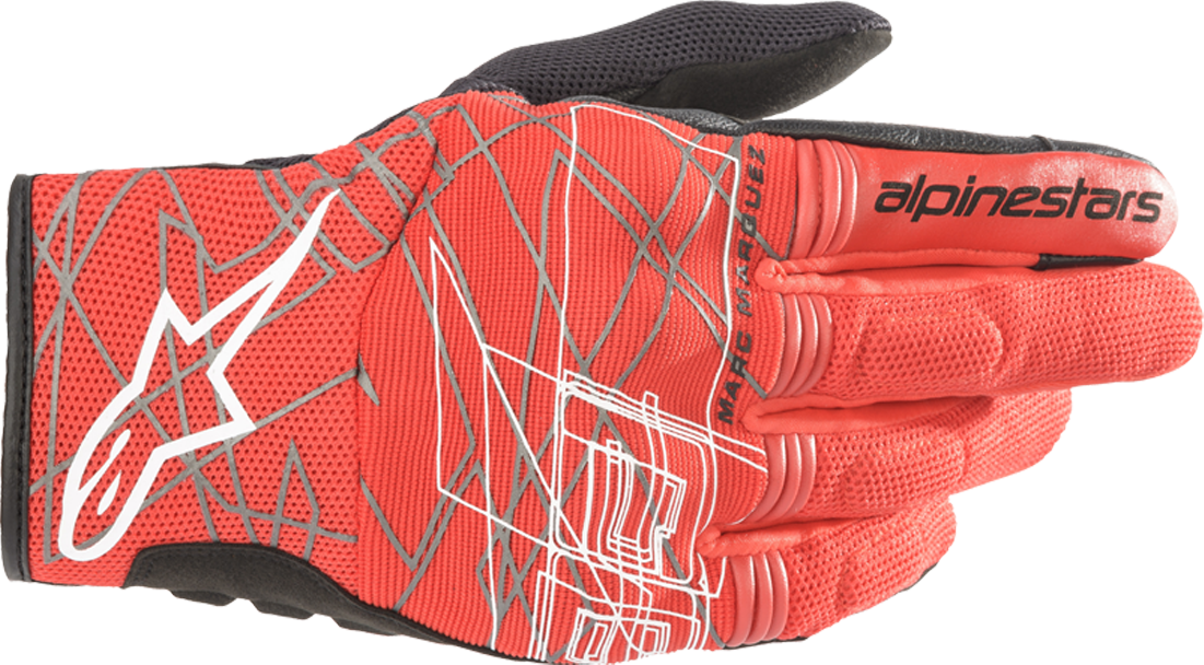 Alpinestars Guantes de Moto  MM93 Losail V2 Rojo Brillante-Negro