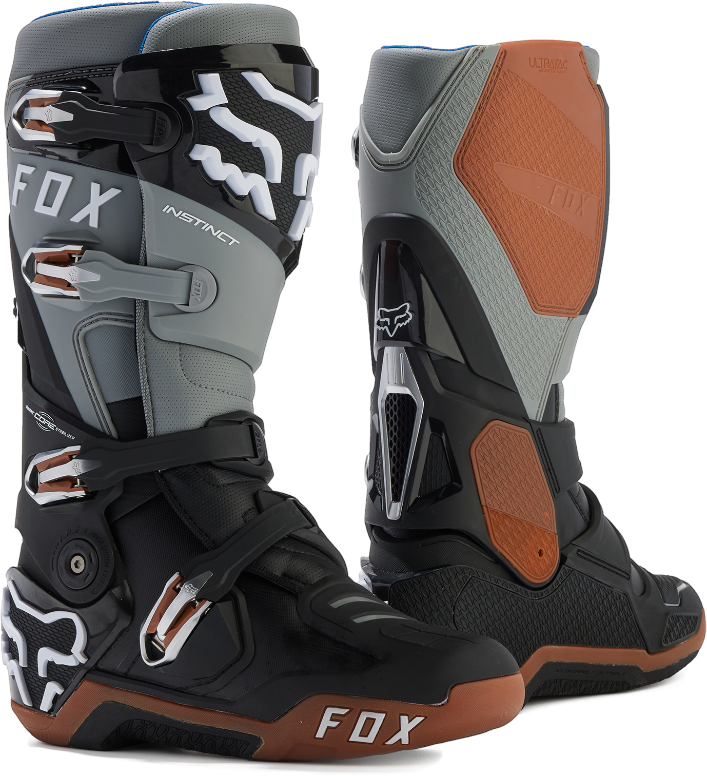 FOX Botas de Cross  Instinct Negro-Gris