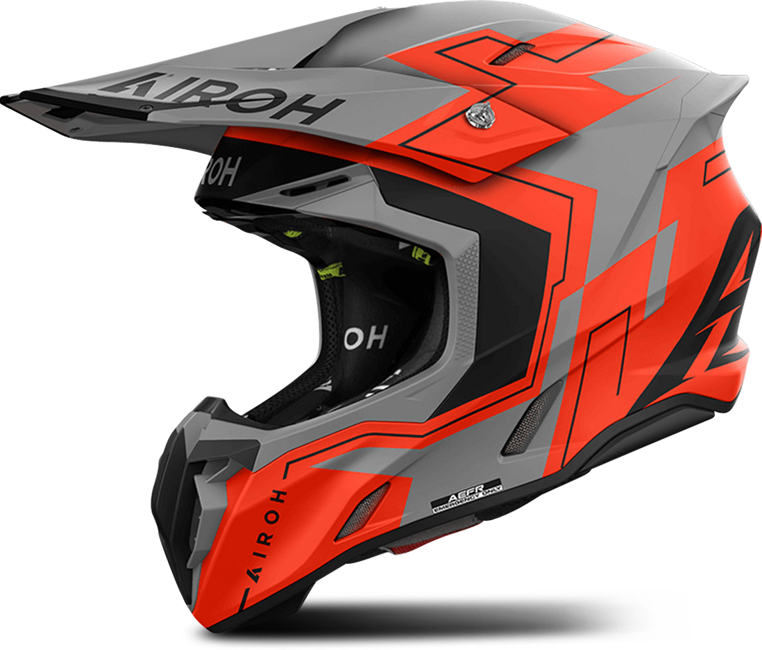 Airoh Casco de Cross  Twist 3 Dizzy Naranja Flour Mate