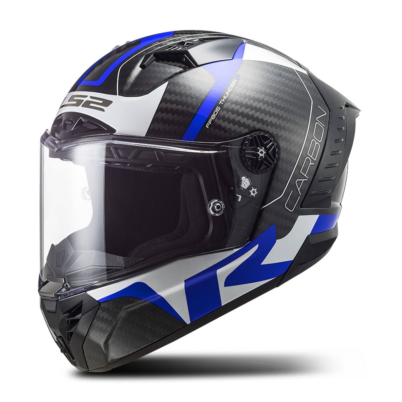 LS2 Casco Integral  FF805 THUNDER C Racing1-Azul-Blanco