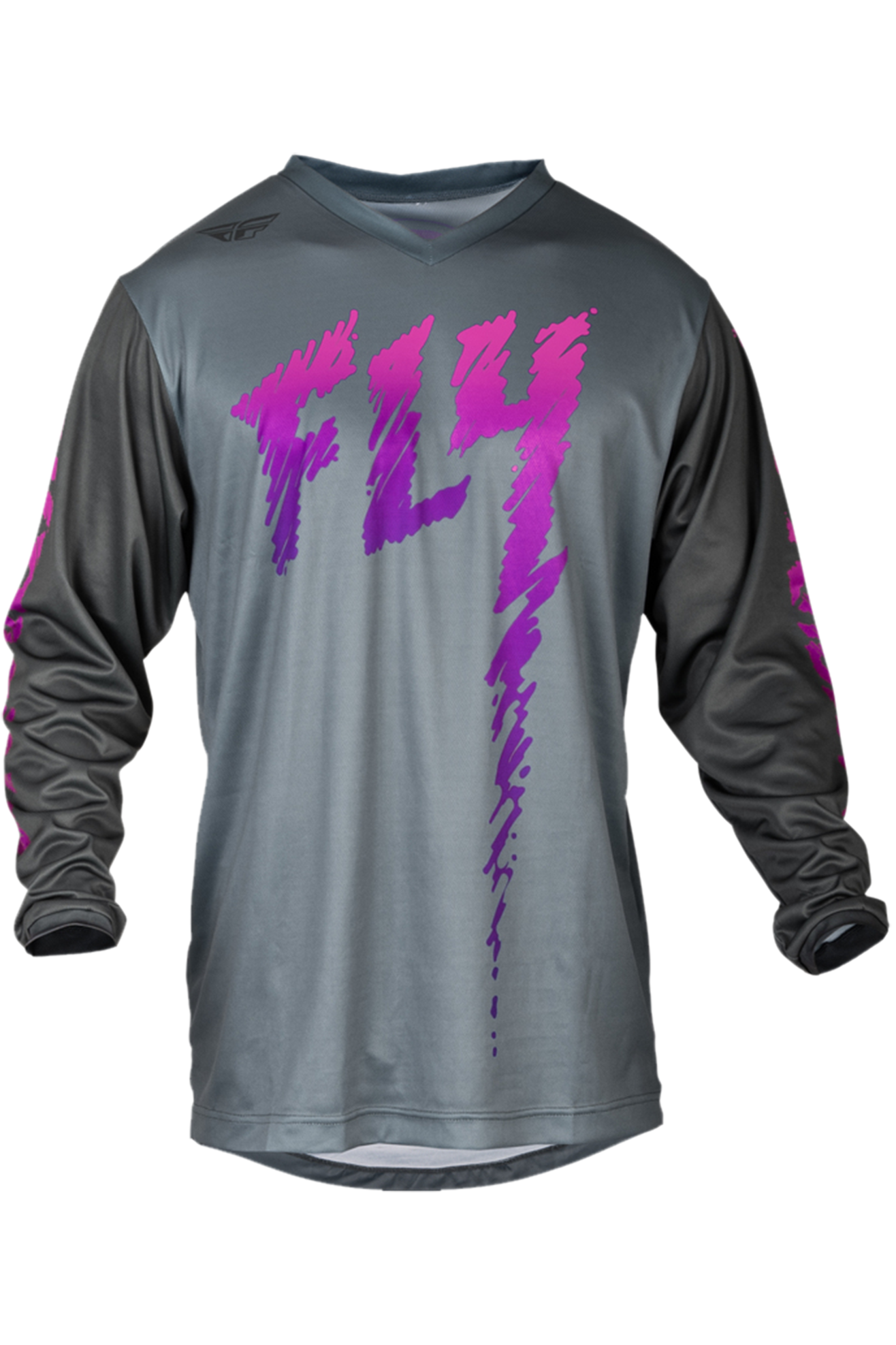 FLY Racing Camiseta de Cross Niño  F-16 Gris