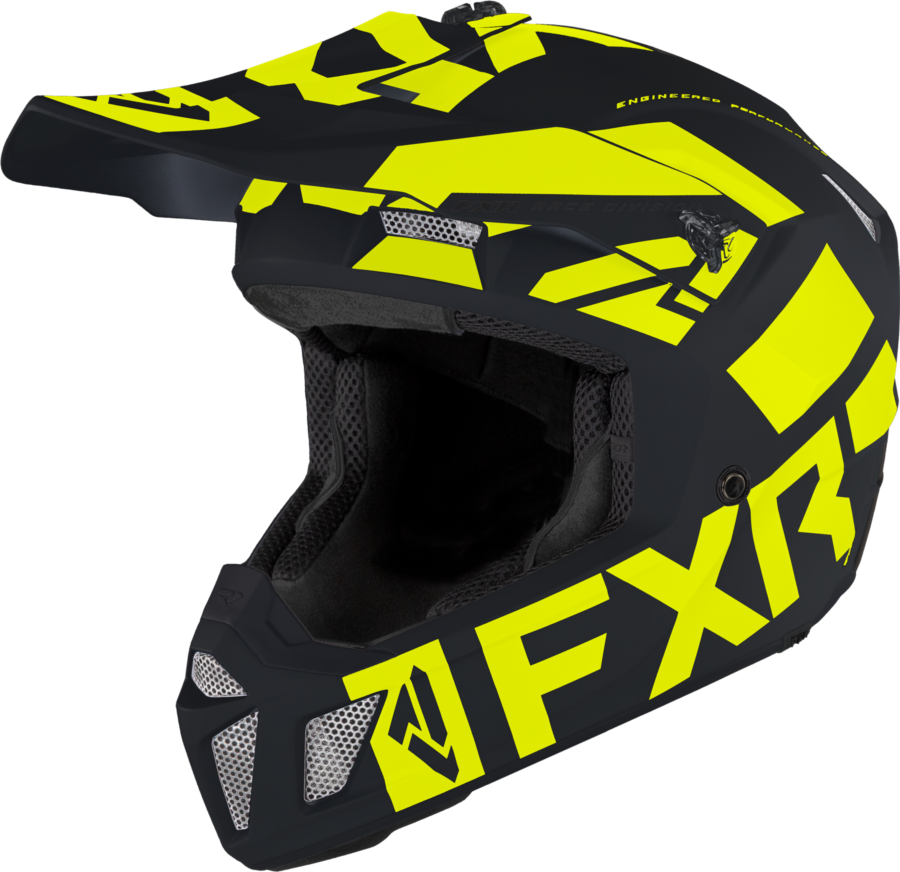 FXR Casco de Cross  Clutch Evo LE Negro-Hivis