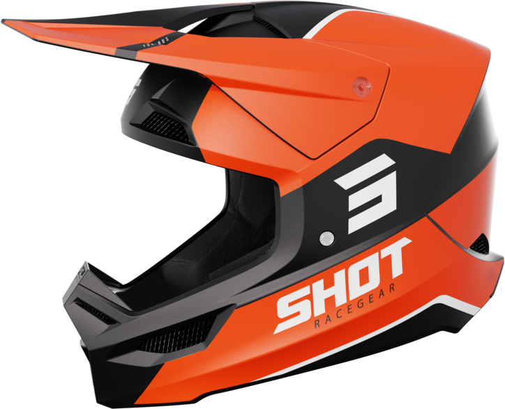 Shot Race Gear Casco de Cross Shot Furious Bolt Naranja