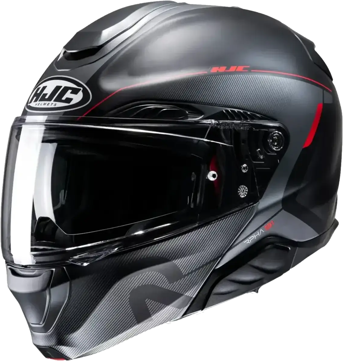 HJC Casco Modular  RPHA 91 Combust Negro-Rojo