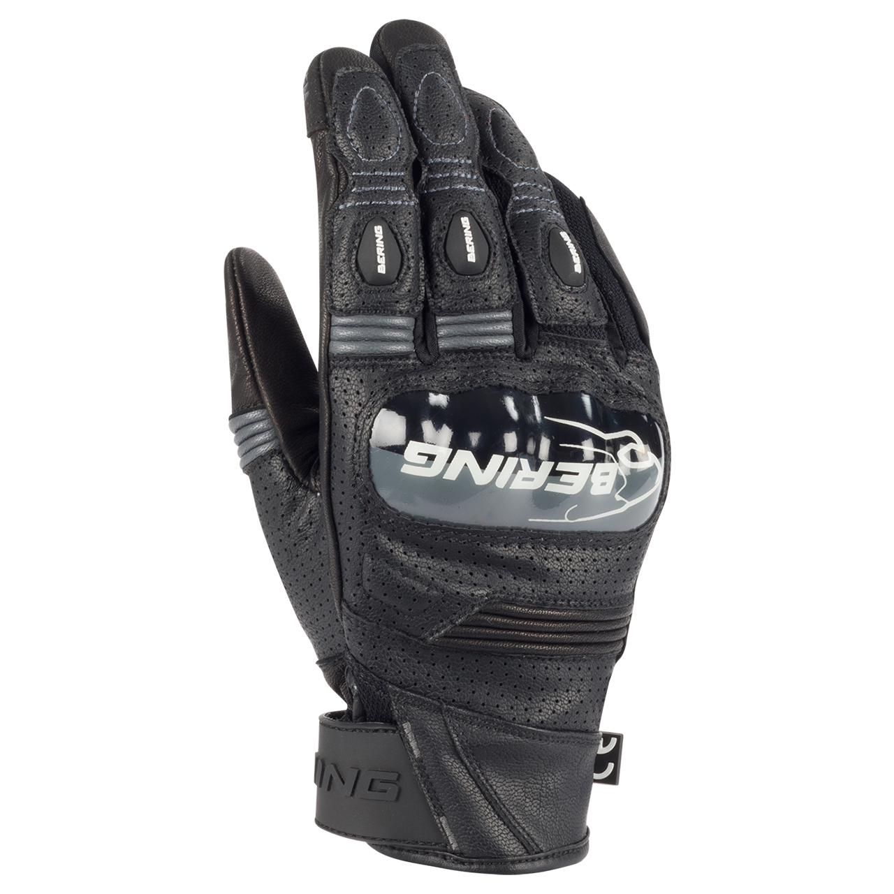 Bering Guantes de Moto  Axel Negro-Blanco-Gris