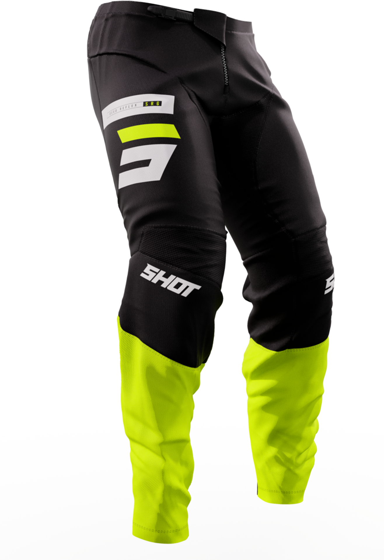 Shot Race Gear Pantalones de Cross Shot Reflex Amarillo Neón