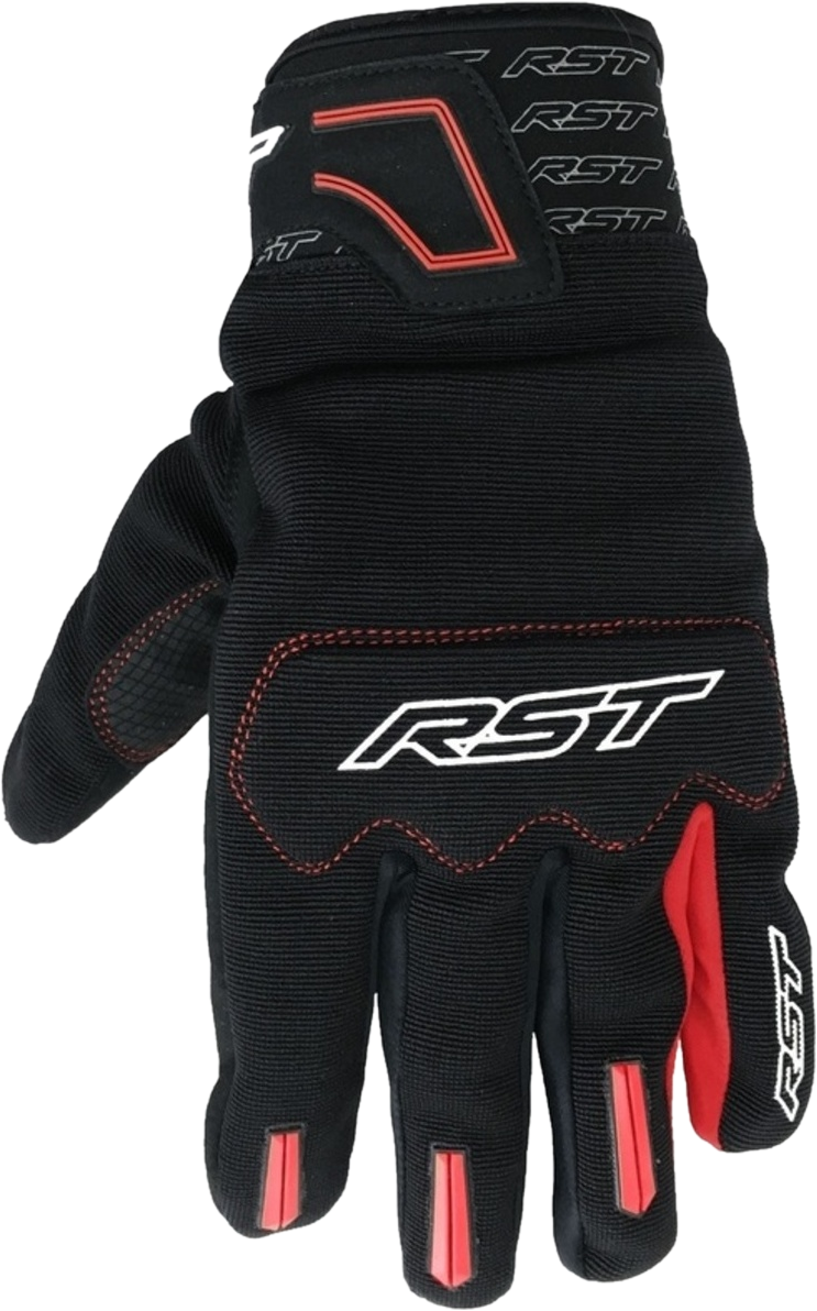 RST Guantes de Moto  Rider Negro-Rojo