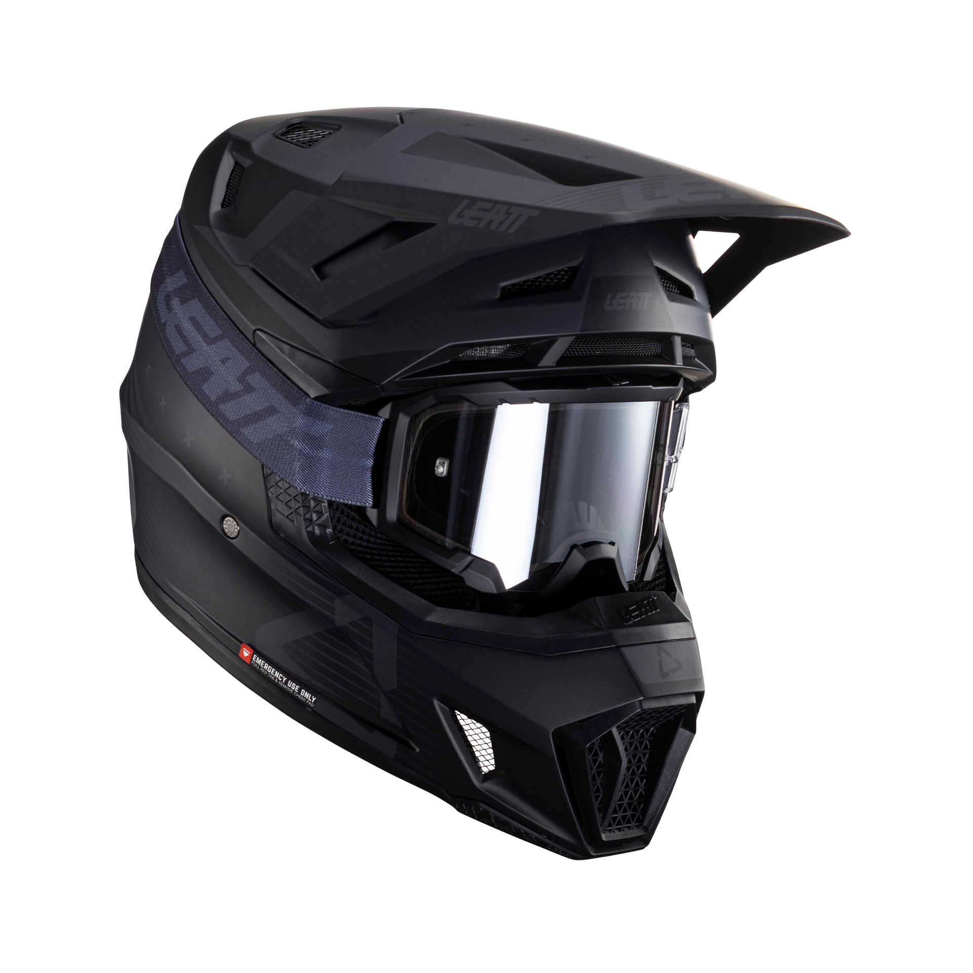 Leatt Casco de Cross con Gafas  Kit Moto 7.5 V24 Sigilo