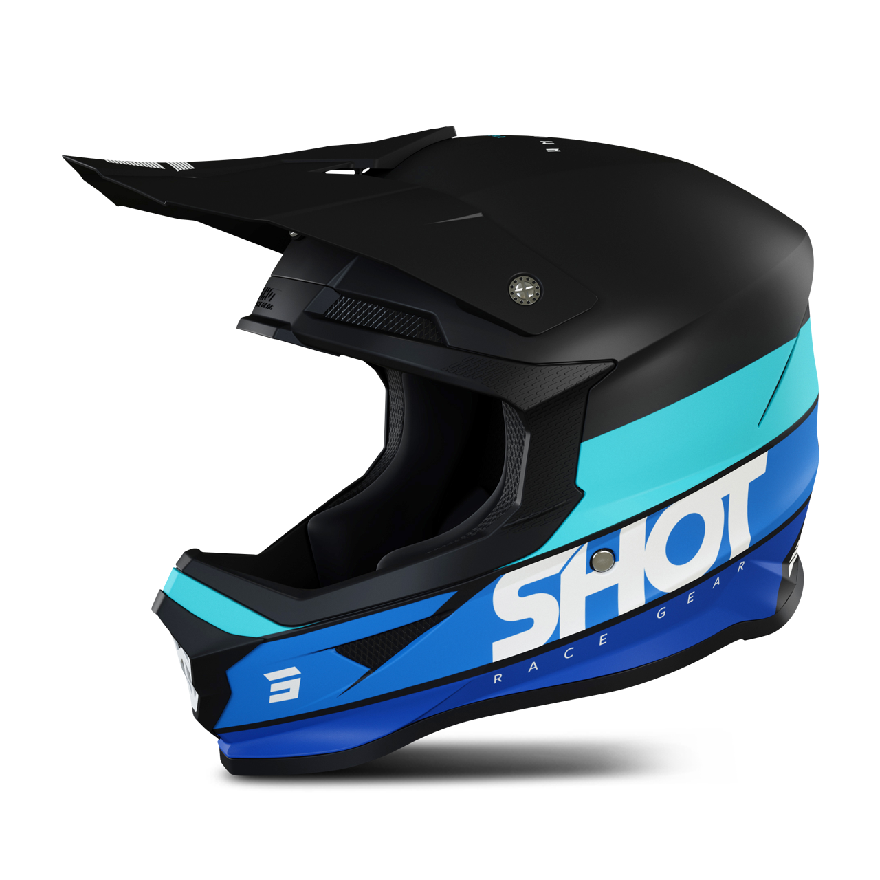 Shot Race Gear Casco de Cross Shot Furious Story Azul