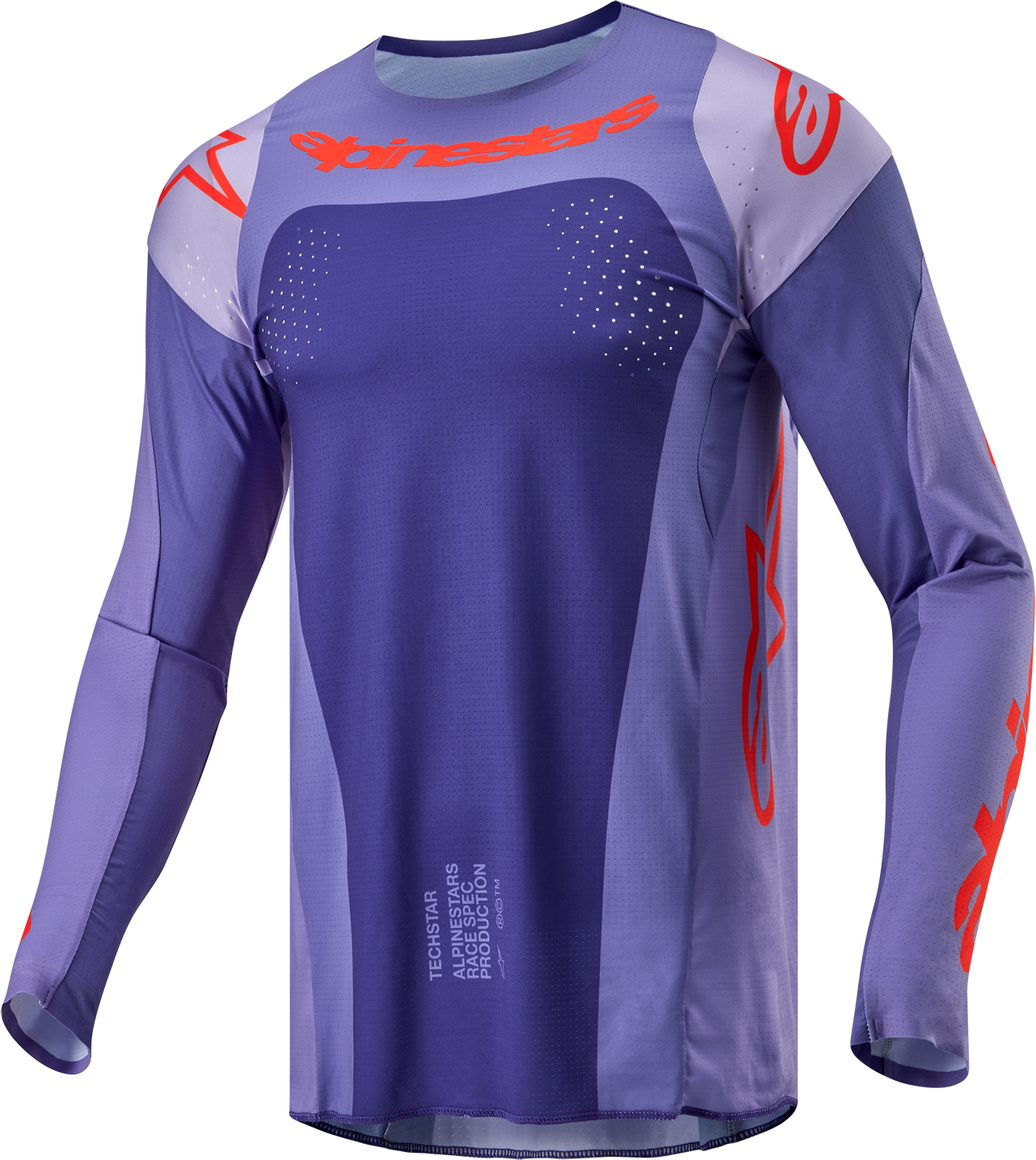 Alpinestars Camiseta de Cross  Techstar Ocuri Púrpura-Naranja