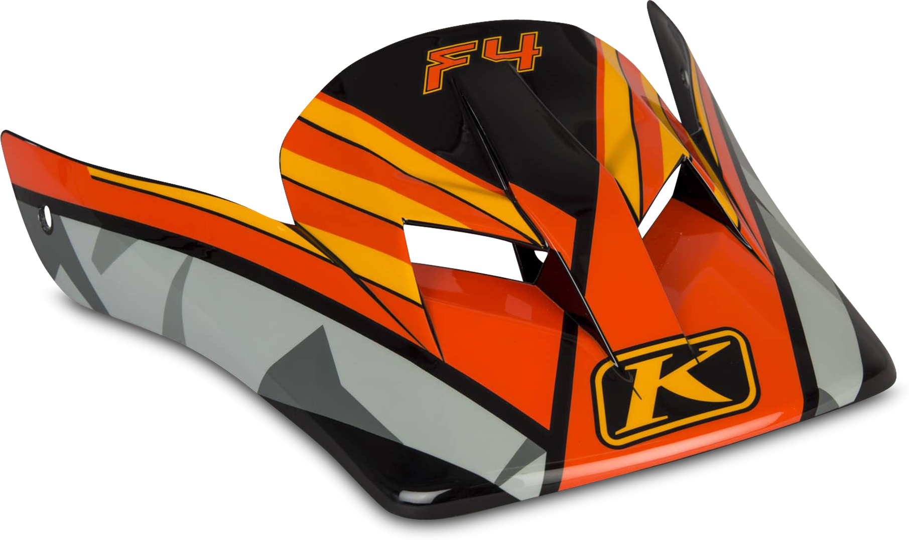 KLIM Visera de Casco  F4 Shattered Naranja