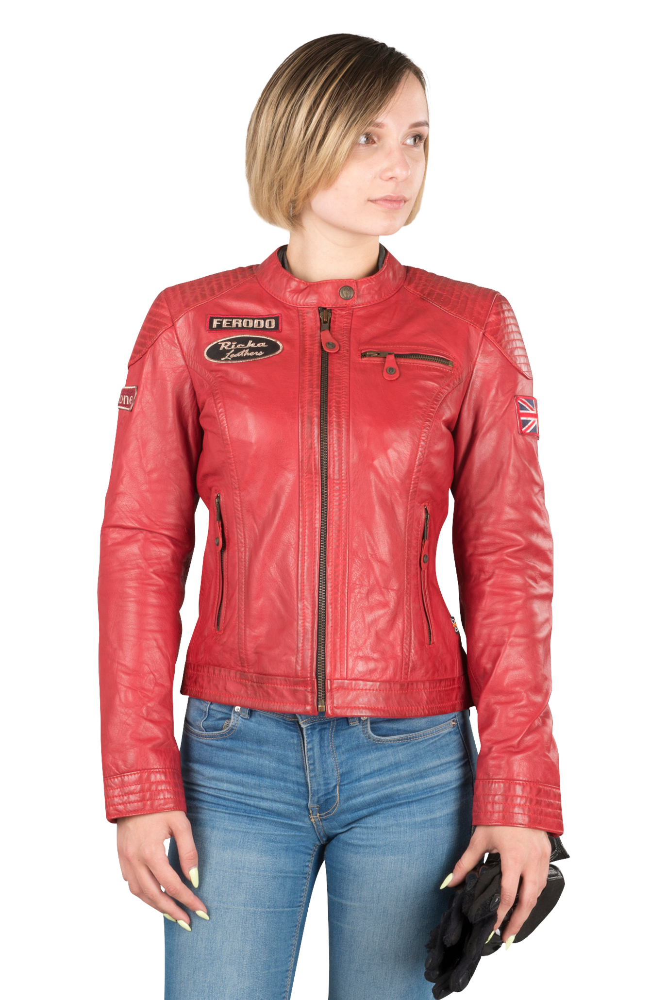 Richa Chaqueta de Moto  Sturgis Mujer Roja