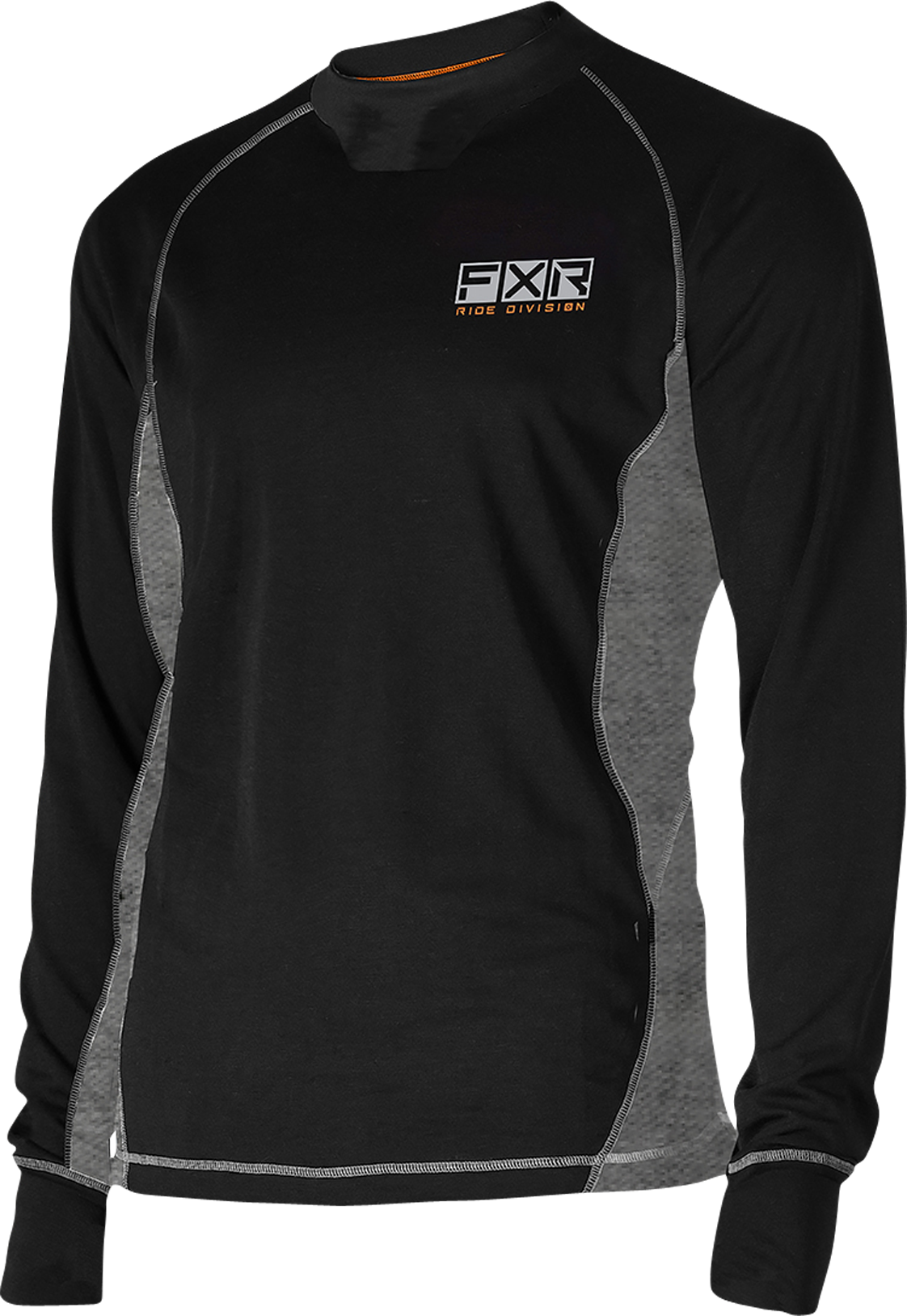 FXR Camiseta Técnica  Endeavour Hybrid Manga Larga Negro-Gris