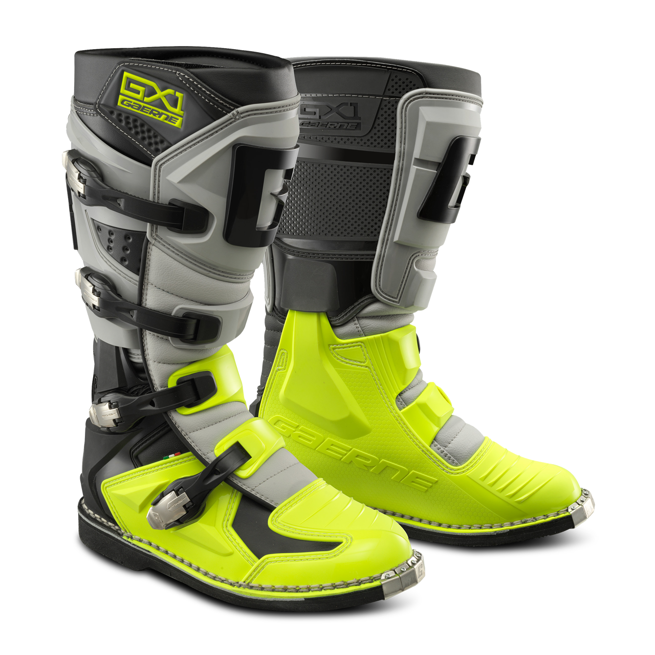 Gaerne Botas de Cross  GX1 Goodyear Negro Neón-Amarillo-Gris