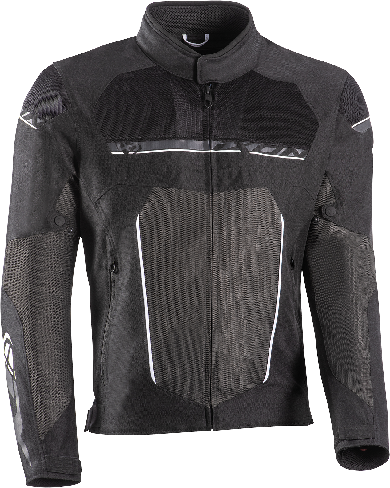 Ixon Chaqueta de Moto  T-Rex Negro-Blanco-Gris