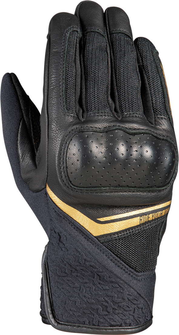 Ixon Guantes de Moto para Mujer  RS Launch Negro-Dorado