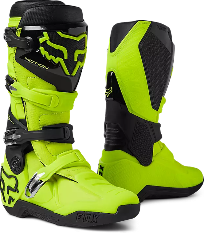 FOX Botas de Cross  Motion Amarillo Fluo