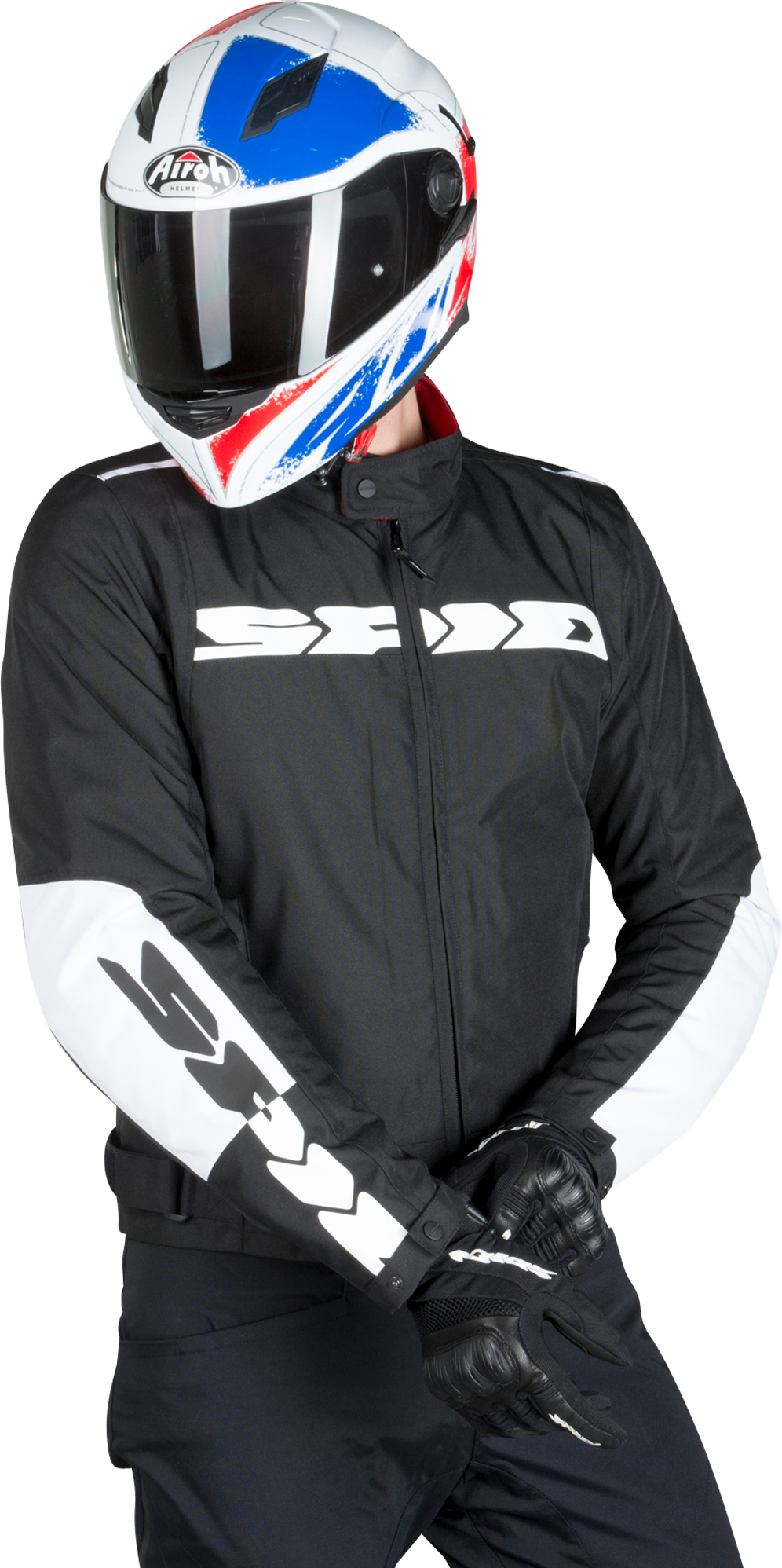 Spidi Chaqueta de Moto  Solar H2Out Negro-Blanco