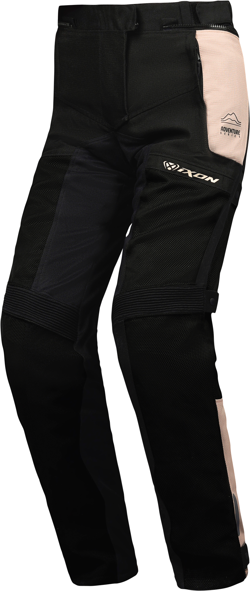 Ixon Pantalones de Moto  M-NJORD Arena-Negro-Rojo