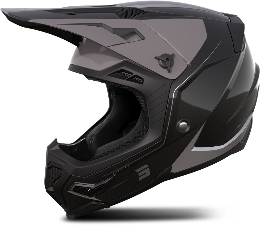 Shot Race Gear Casco de Cross Shot Core Comp Mips® Negro Mate Brillante