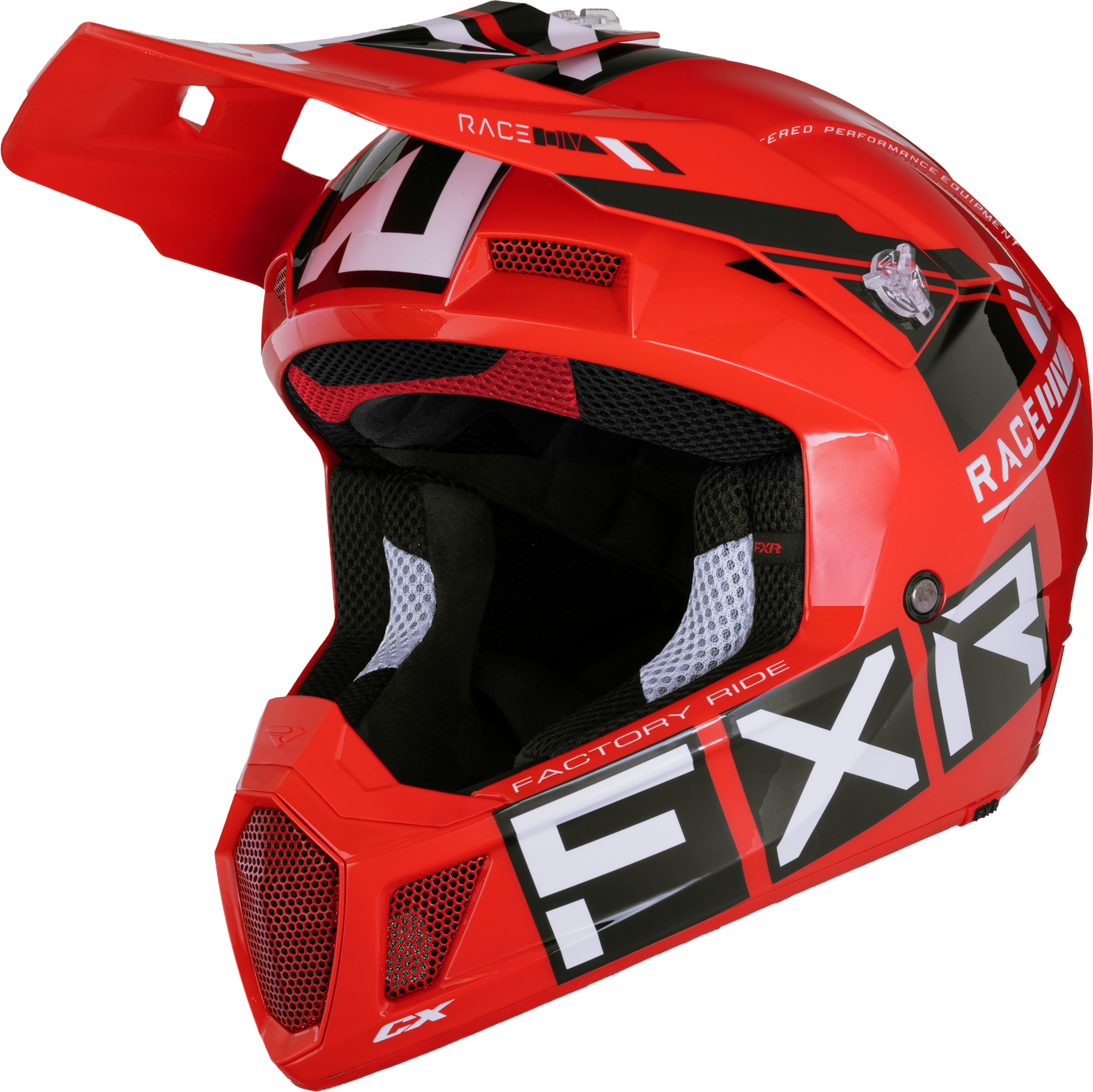 FXR Casco de Cross  Clutch CX Pro Rojo-Negro