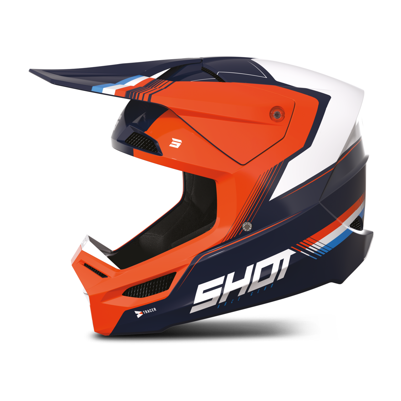 Shot Race Gear Casco de Cross Shot Race Mips® Tracer Mips® Naranja Neón Brillante