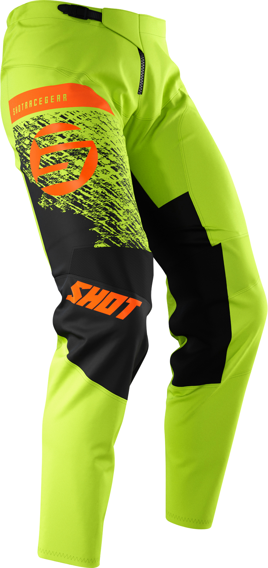 Shot Race Gear Pantalones de Cross Shot Roll Niño Verde-Naranja