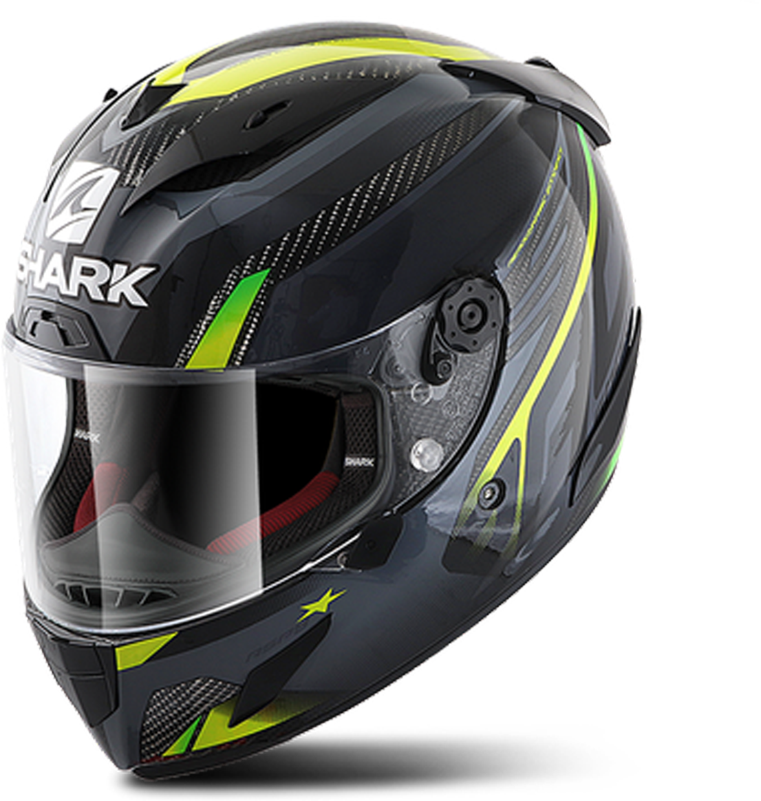 Shark Casco Integral  Race-R Pro Carbon Aspy Carbono-Antracita-Amarillo