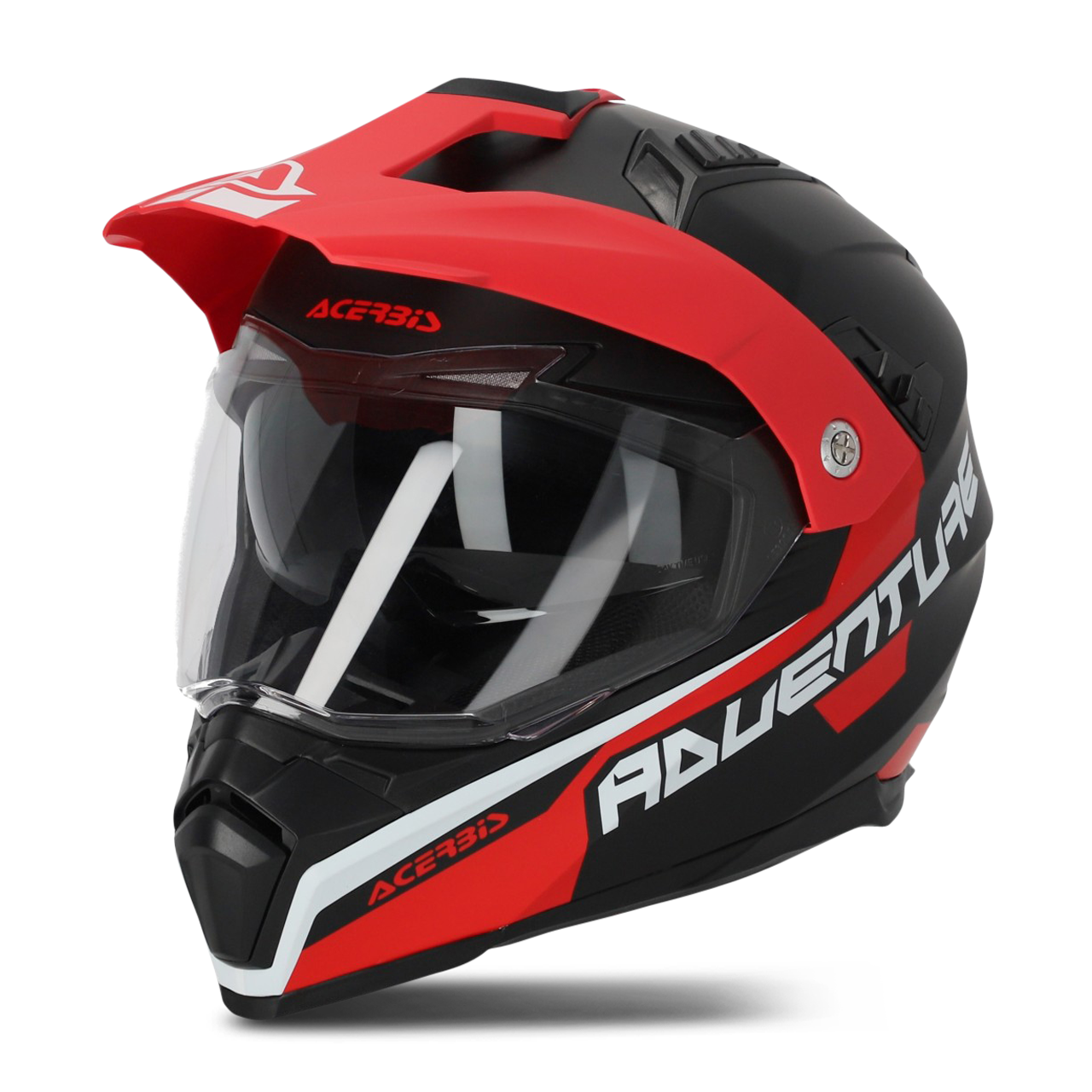 Acerbis Casco Adventure  Flip FS-606 Gris-Rojo