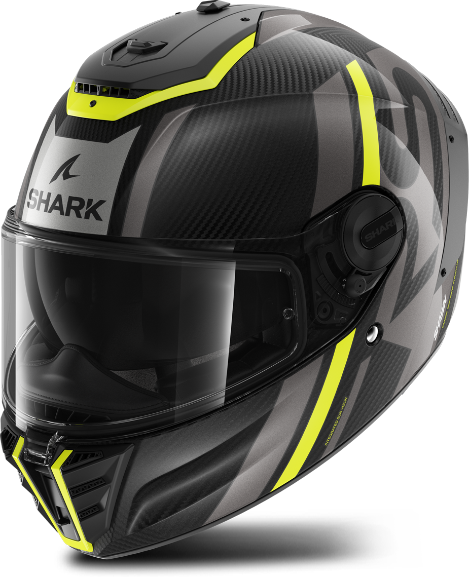 Shark Casco Integral  Spartan RS Carbono Amarillo-Antracita