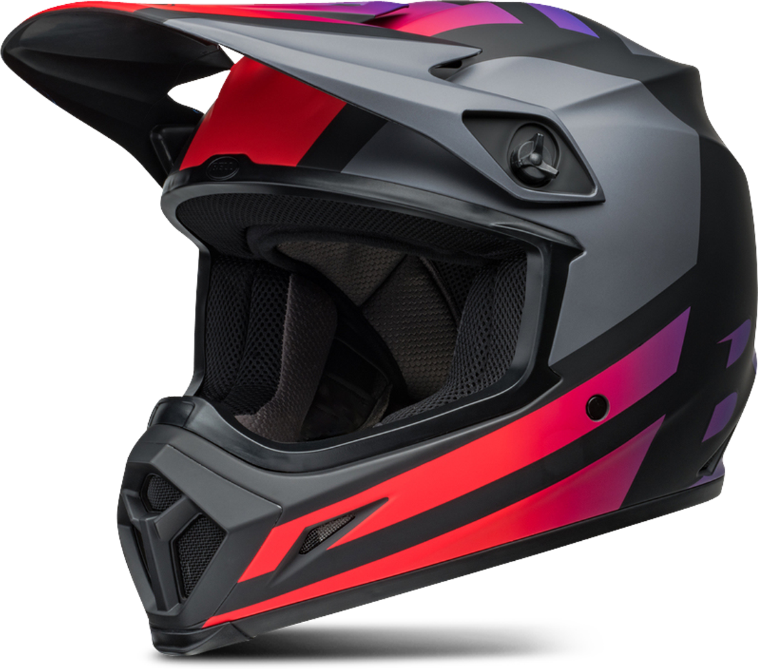 BELL Casco de Cross  MX-9 Mips® Negro Mate-Rojo