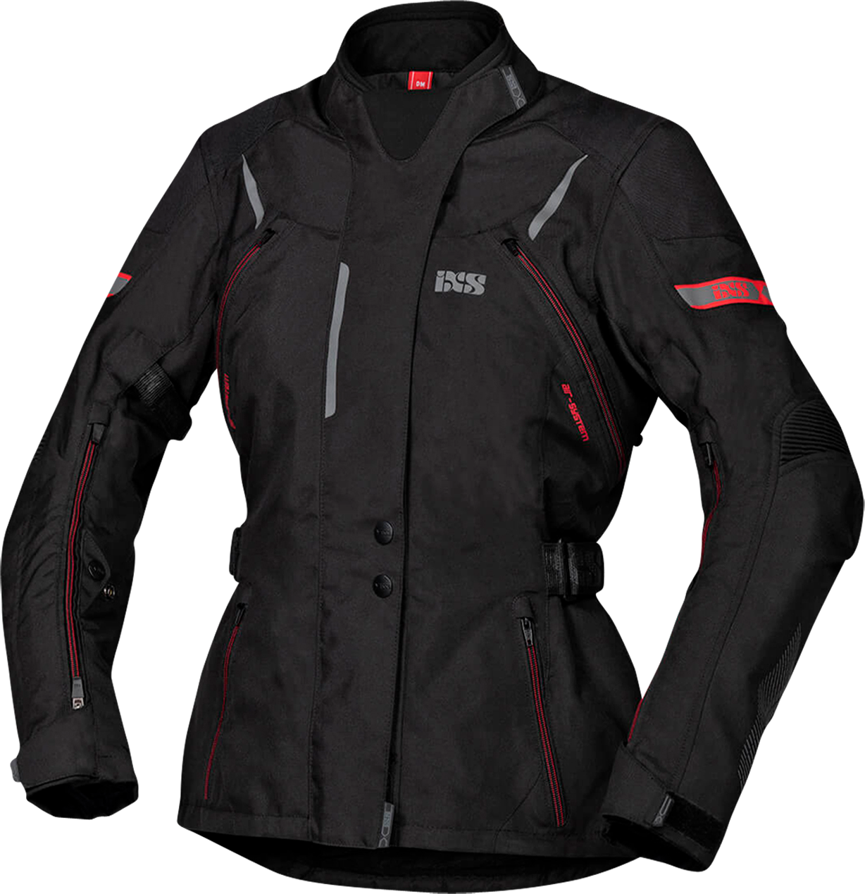 iXS Chaqueta de Moto  Liz-ST Mujer Negro-Rojo