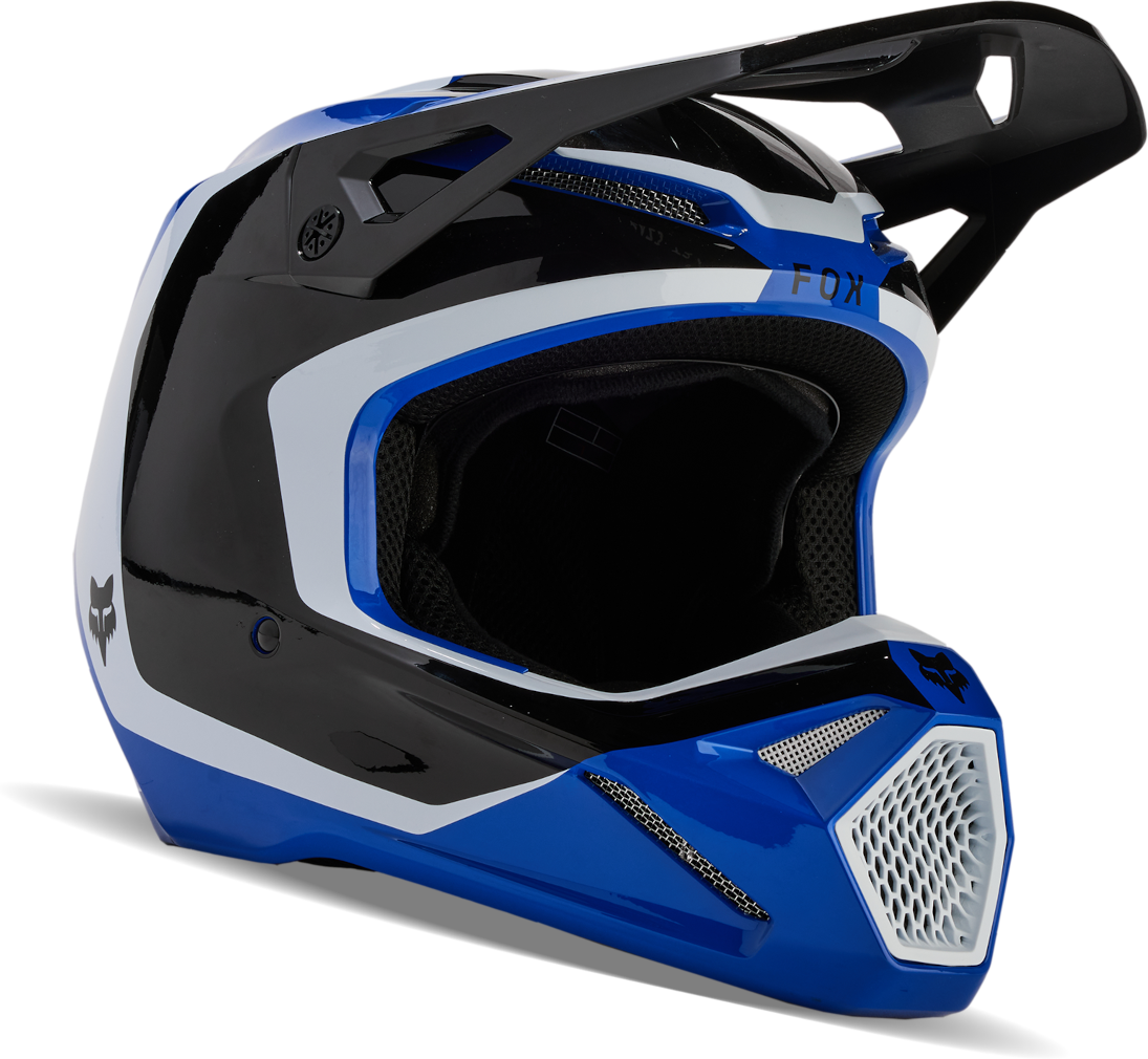 FOX Casco de Cross  V1 Nitro Azul