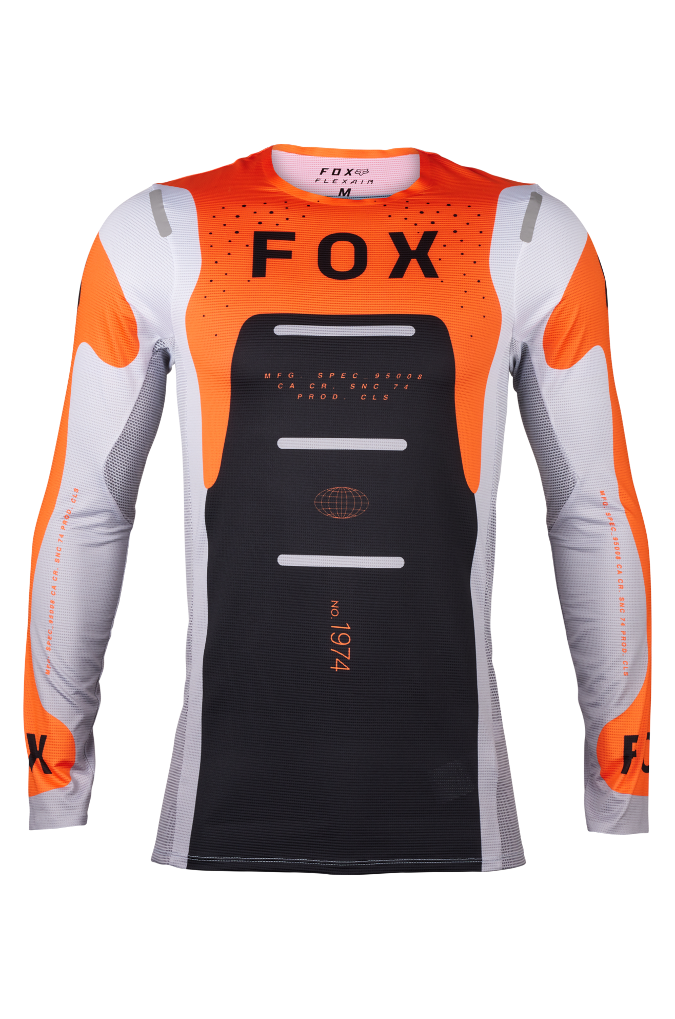 FOX Camiseta de Cross  Flexair Magnetic Naranja Flúor