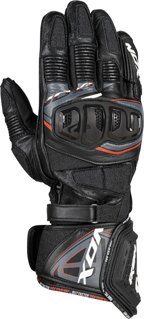 Ixon Guantes de Moto  RS Replica Negro-Blanco