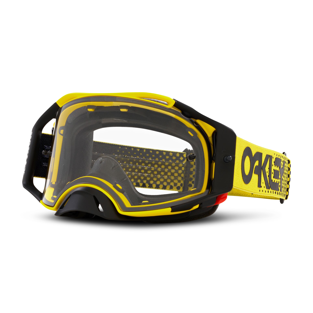 Oakley Gafas de Cross  Airbrake Moto-Amarillo con Transparente