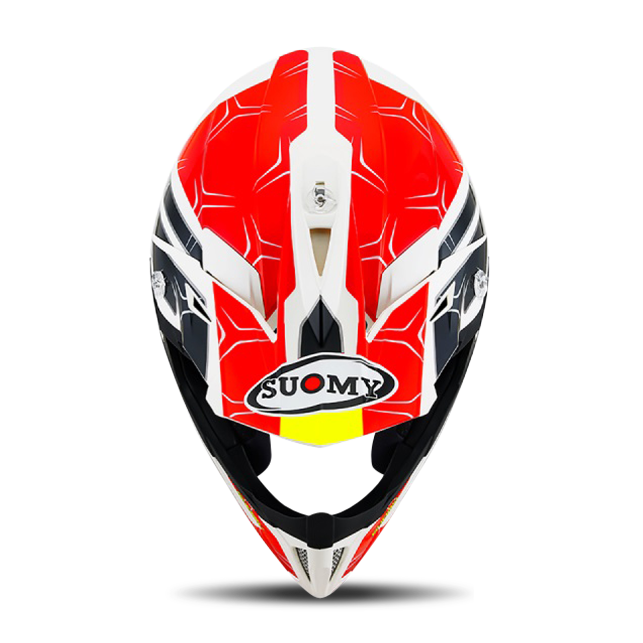 Suomy Visera de Casco  X-Wing Rojo-Blanco