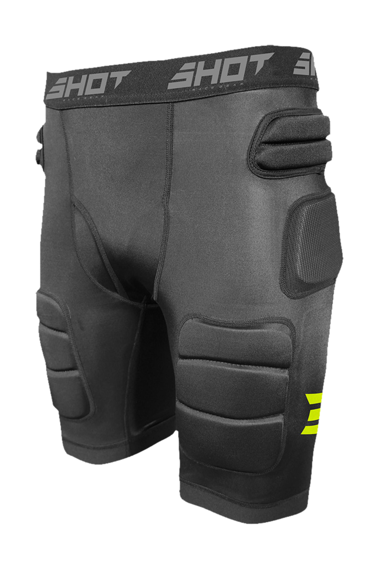 Shot Race Gear Pantalones Cortos de Protección Shot Interceptor 2.0 Negros