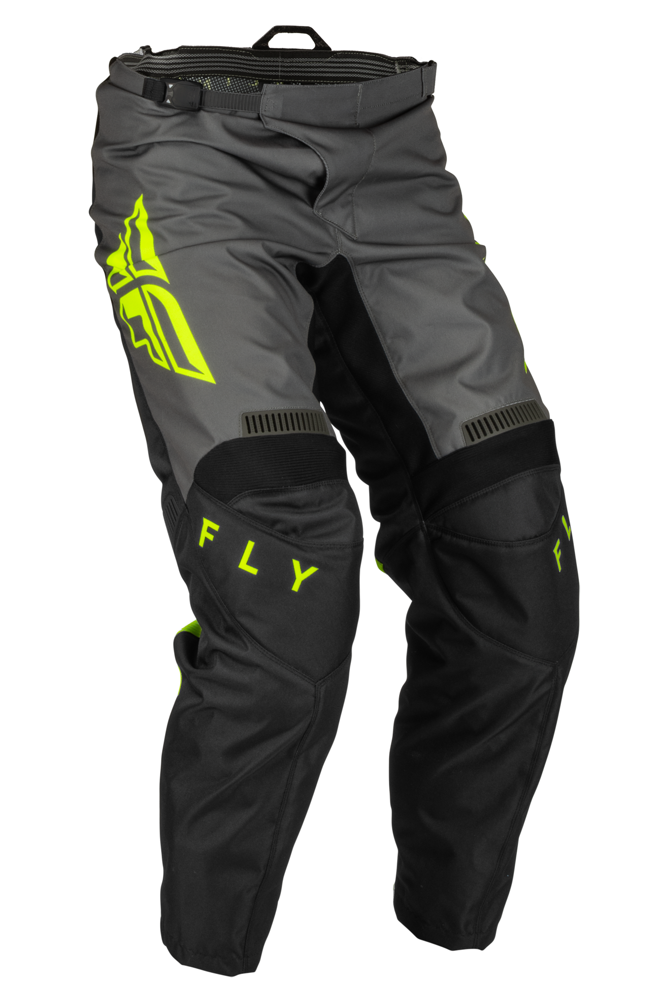 FLY Racing Pantalones de Cross  F-16 Negro-Gris-Hi-Vis