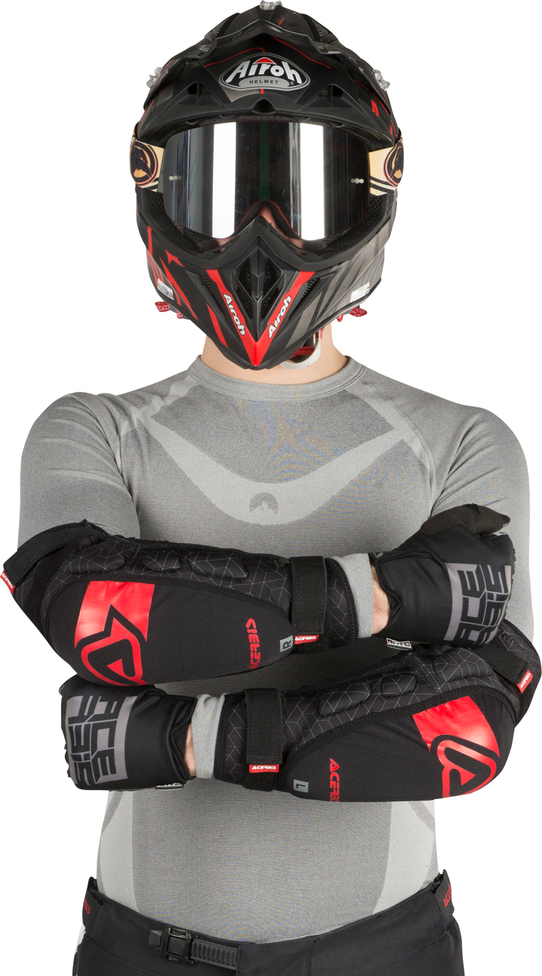 Acerbis Coderas  X-Soft Negro-Rojo