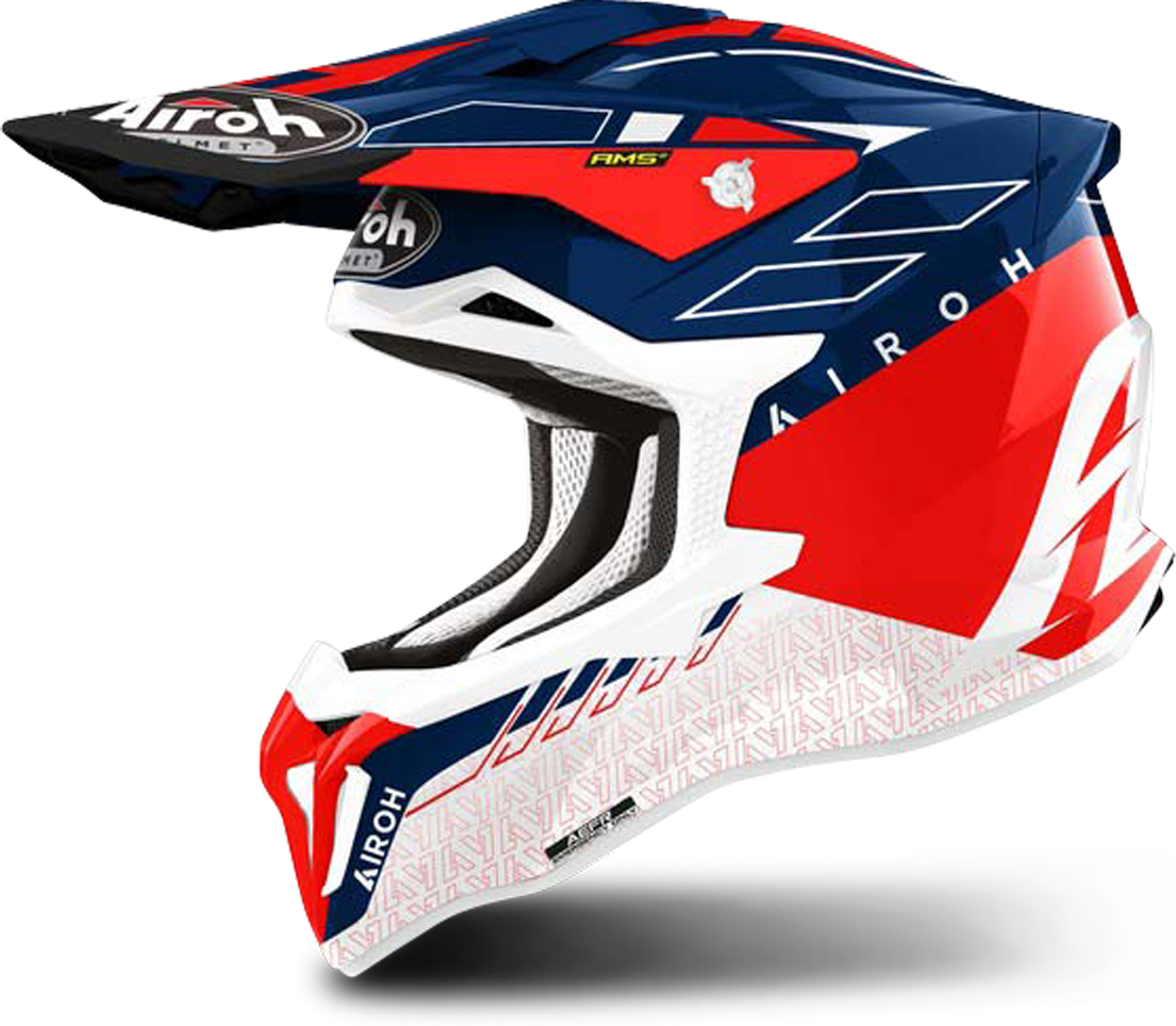 Airoh Casco de Cross  Strycker Skin Rojo Mate