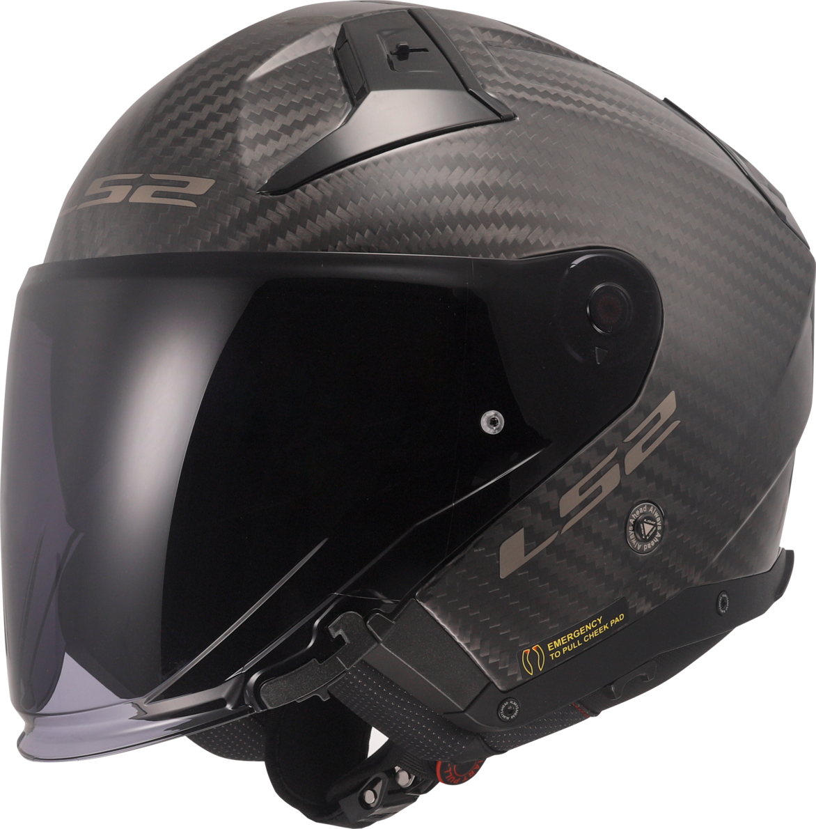 LS2 Casco Jet  OF603 Infinity II Carbon Mate