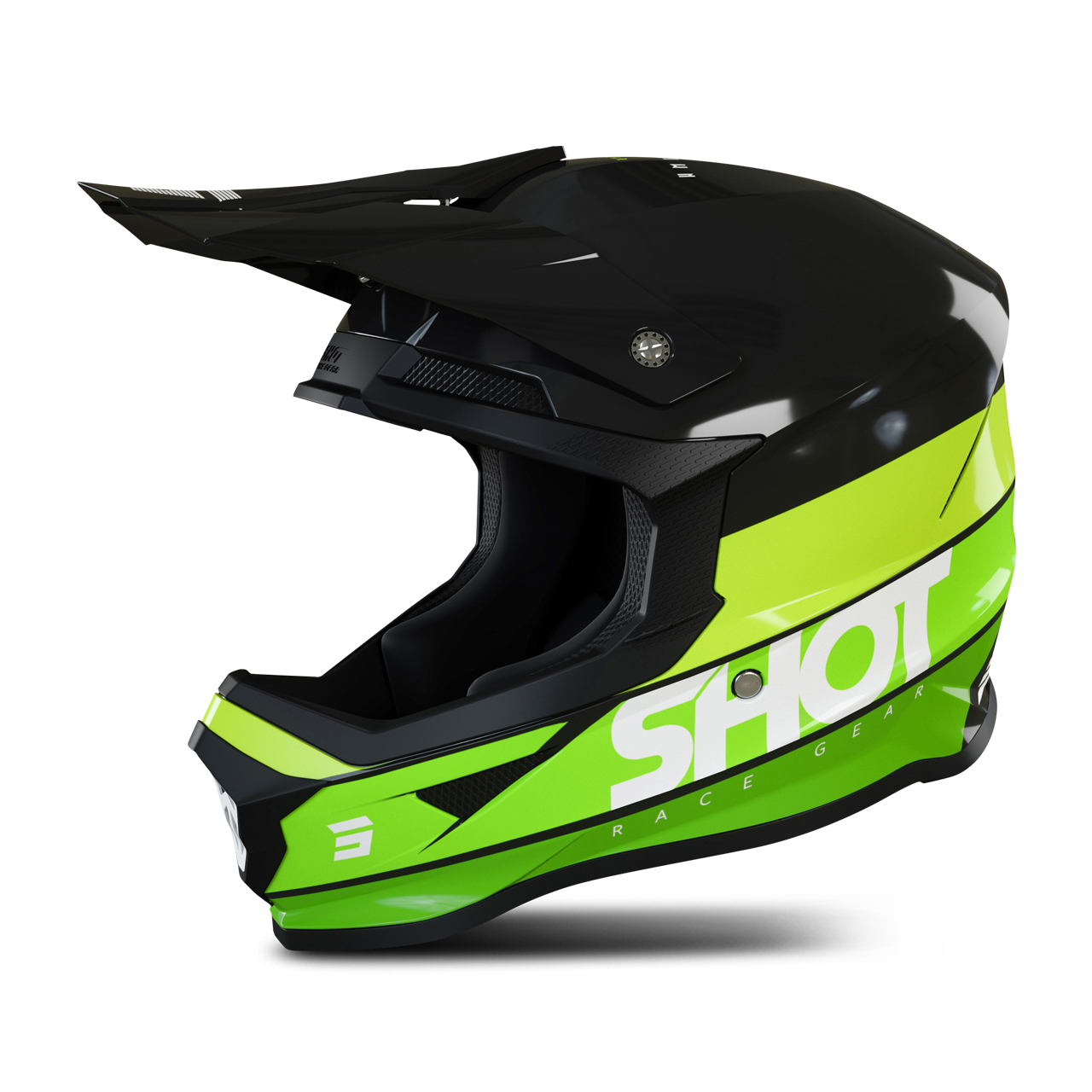 Shot Race Gear Casco de Cross Shot Furious Story Verde