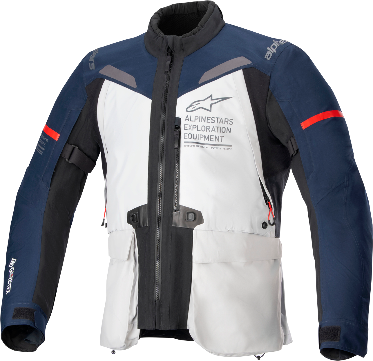 Alpinestars Chaqueta  St-7 2L Gore-Tex Gris Hielo-Azul Oscuro-Negro