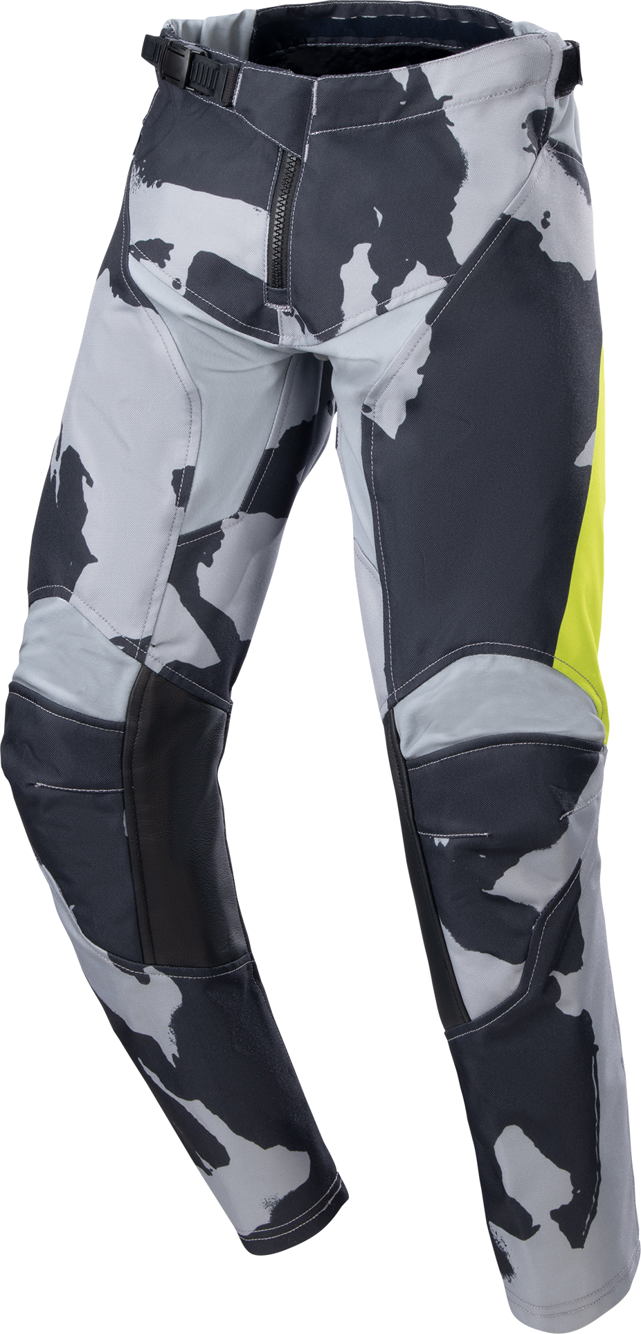 Alpinestars Pantalones de Cross Niño  Racer Tactical Gris Camuflaje-Amarillo Flúor