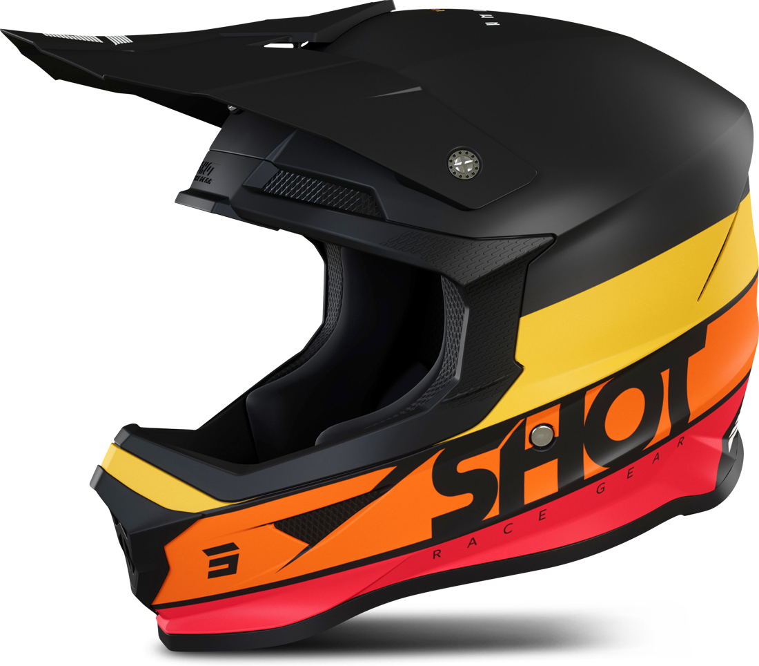 Shot Race Gear Casco de Cross Shot Furious Story Naranja