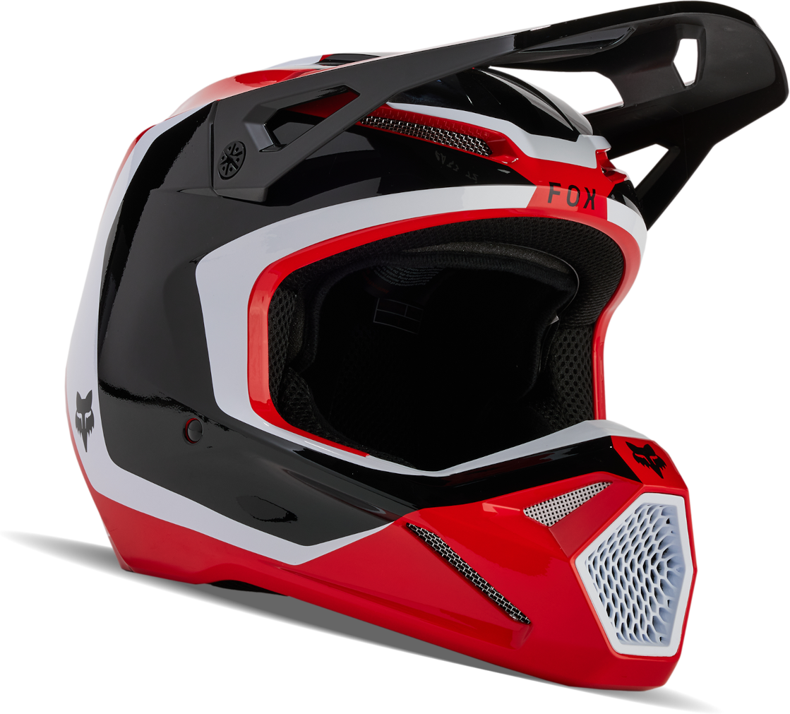 FOX Casco de Cross  V1 Nitro Rojo Fluo