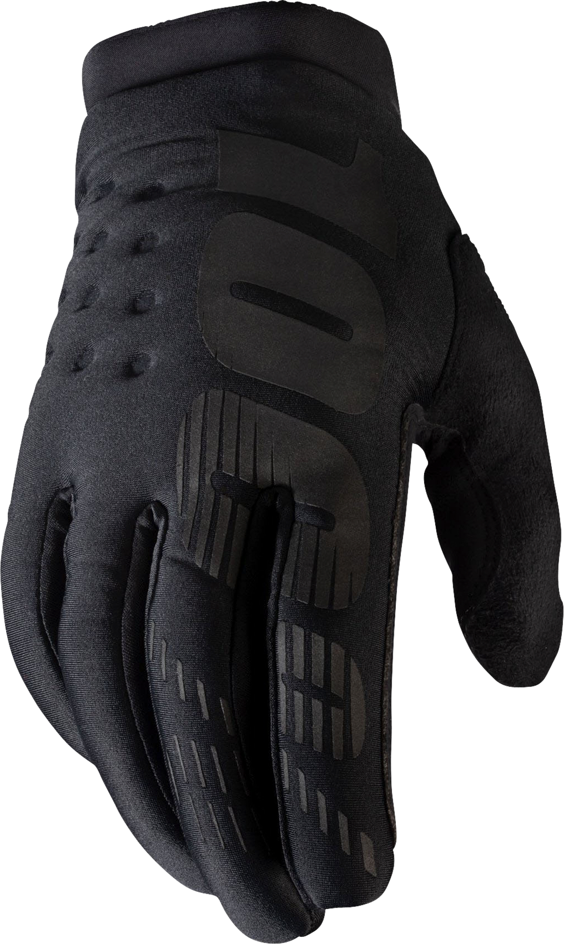 100% Guantes de Cross  Brisker Negro-Gris